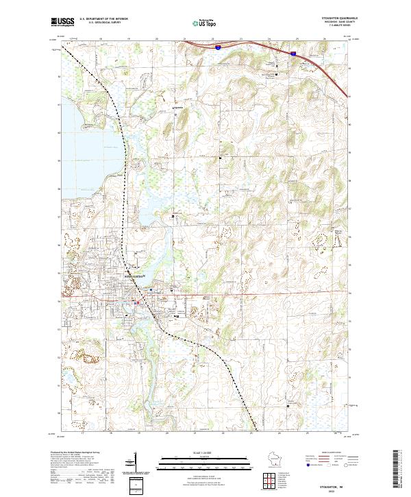 US Topo 7.5-minute map for Stoughton WI