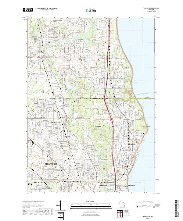 US Topo 7.5-minute map for Thiensville WI