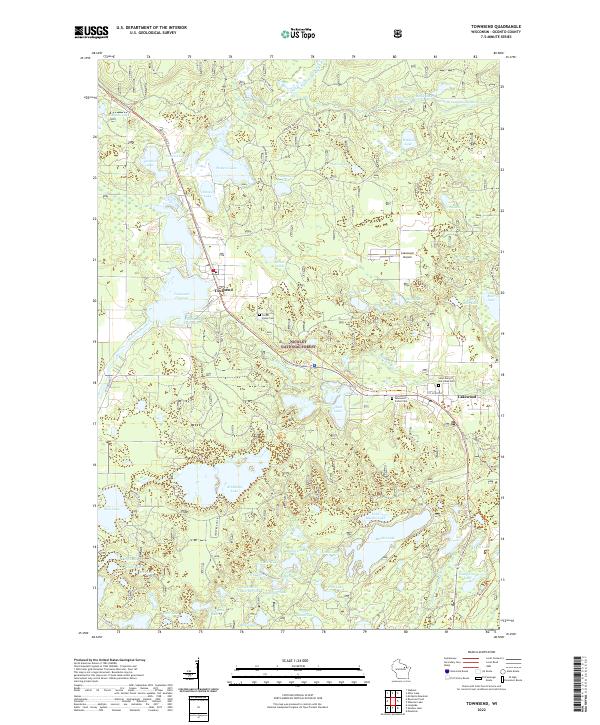 US Topo 7.5-minute map for Townsend WI