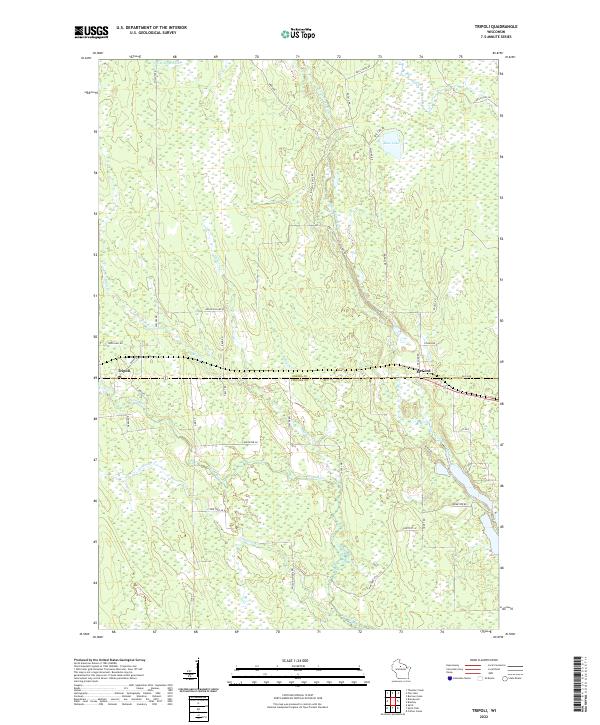 US Topo 7.5-minute map for Tripoli WI