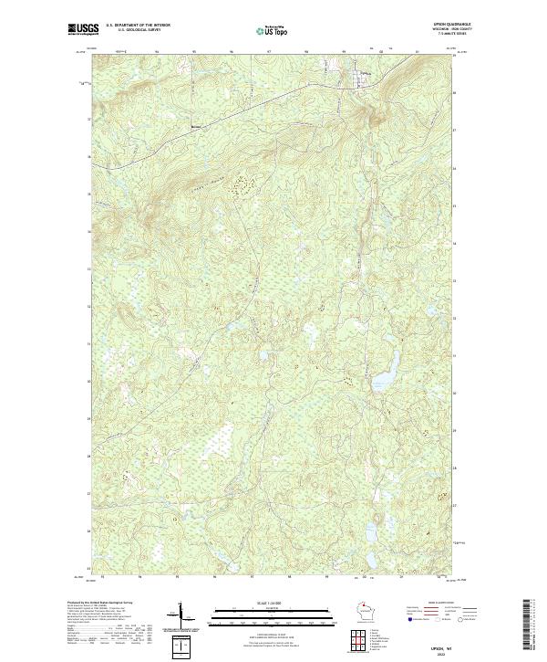 US Topo 7.5-minute map for Upson WI