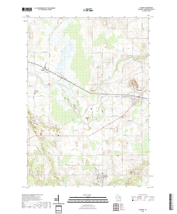 US Topo 7.5-minute map for Valders WI