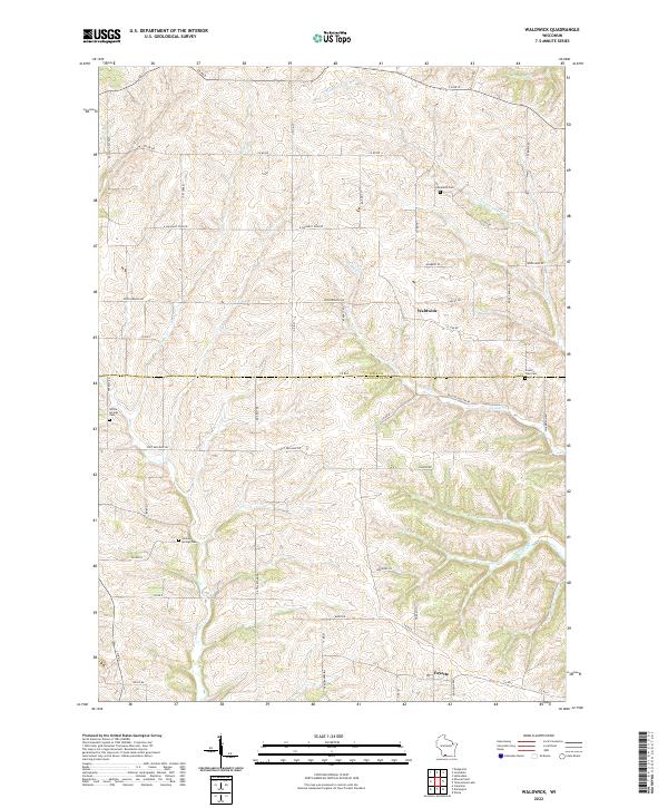 US Topo 7.5-minute map for Waldwick WI