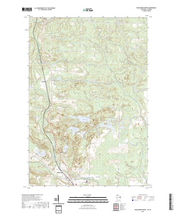 US Topo 7.5-minute map for Wausaukee North WIMI