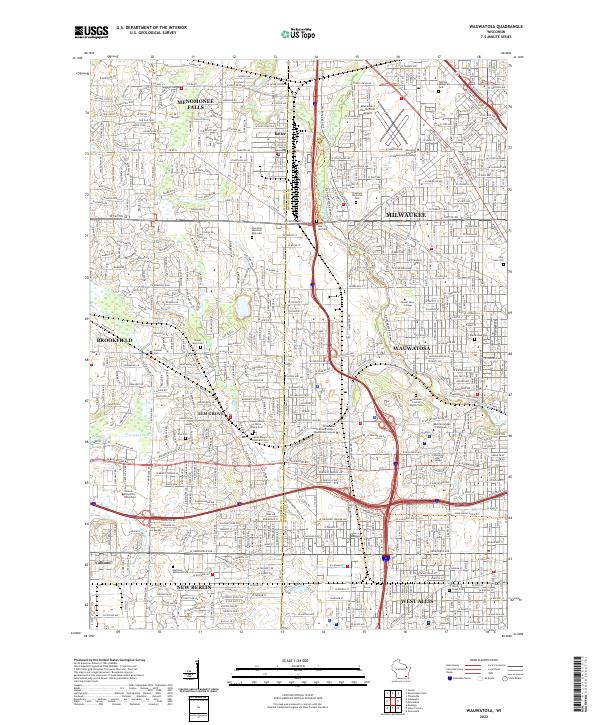 US Topo 7.5-minute map for Wauwatosa WI