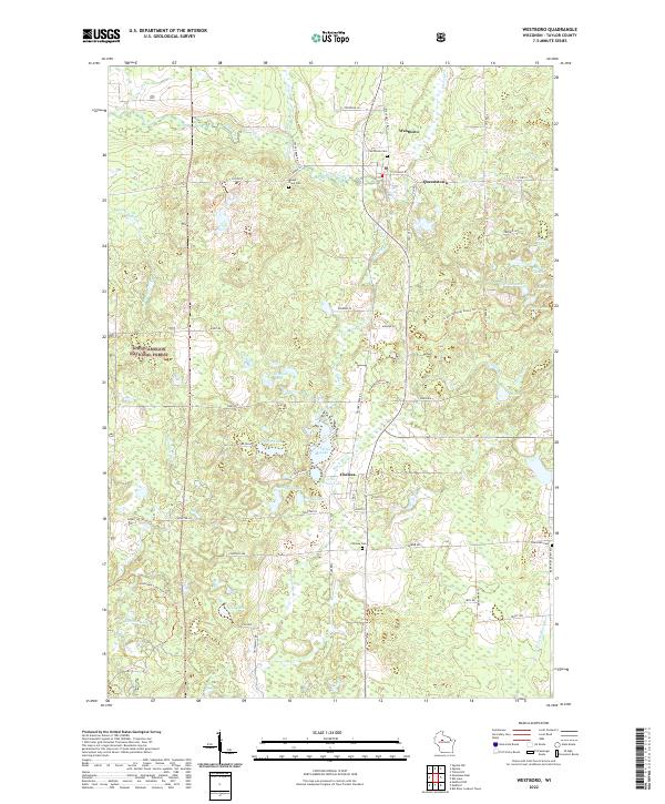 US Topo 7.5-minute map for Westboro WI