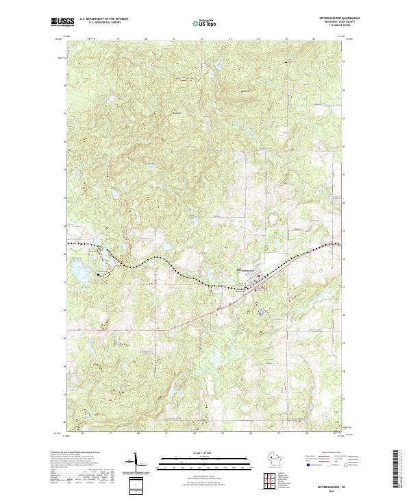 US Topo 7.5-minute map for Weyerhaeuser WI