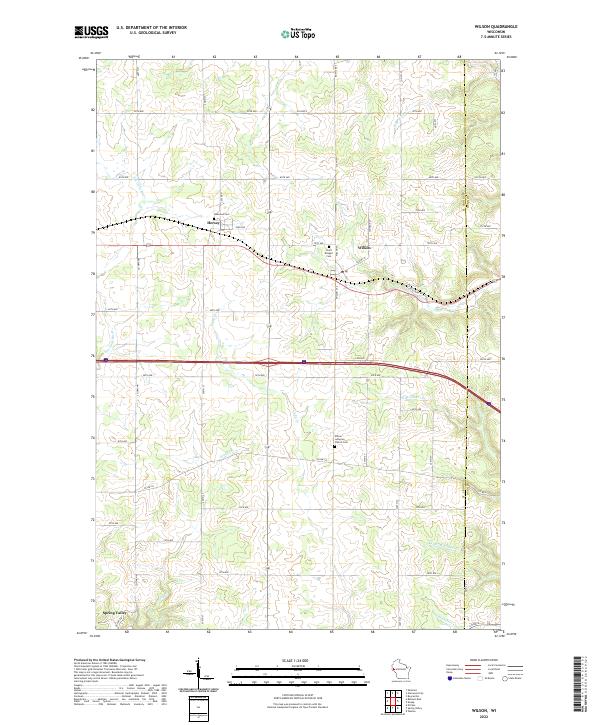 US Topo 7.5-minute map for Wilson WI