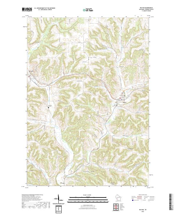 US Topo 7.5-minute map for Wilton WI