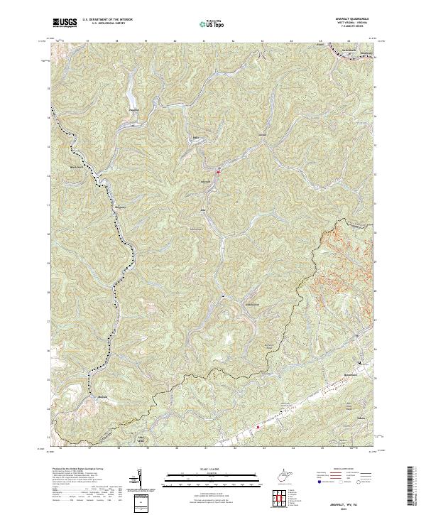 US Topo 7.5-minute map for Anawalt WVVA