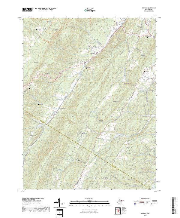 US Topo 7.5-minute map for Antioch WV