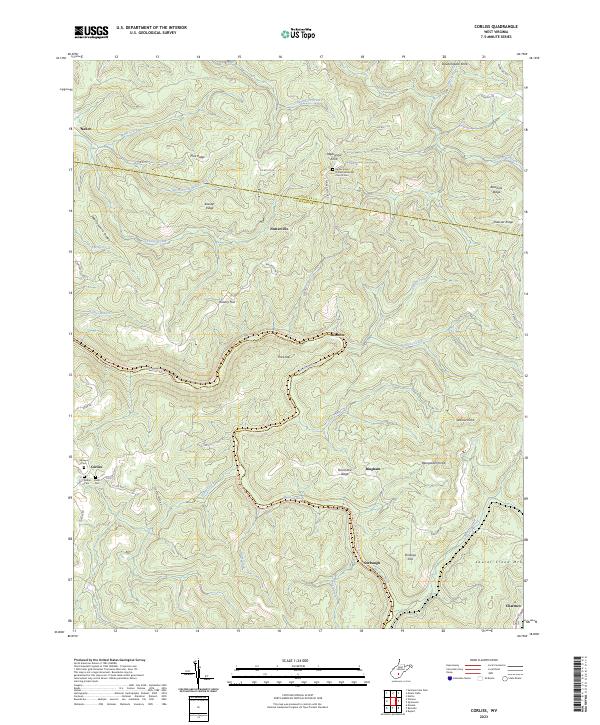 US Topo 7.5-minute map for Corliss WV