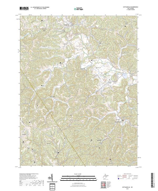 US Topo 7.5-minute map for Cottageville WV