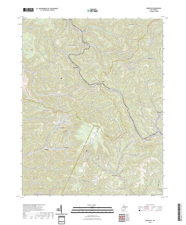 US Topo 7.5-minute map for Crumpler WV