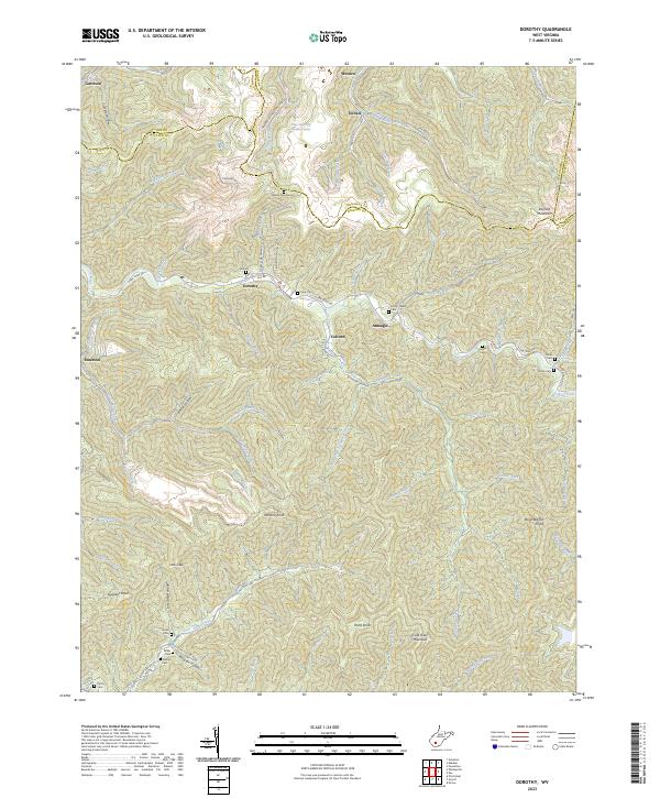 US Topo 7.5-minute map for Dorothy WV