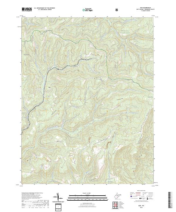 US Topo 7.5-minute map for Duo WV