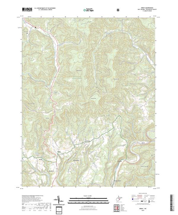 US Topo 7.5-minute map for Edray WV