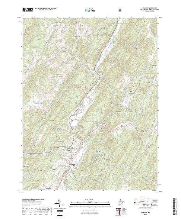 US Topo 7.5-minute map for Franklin WV