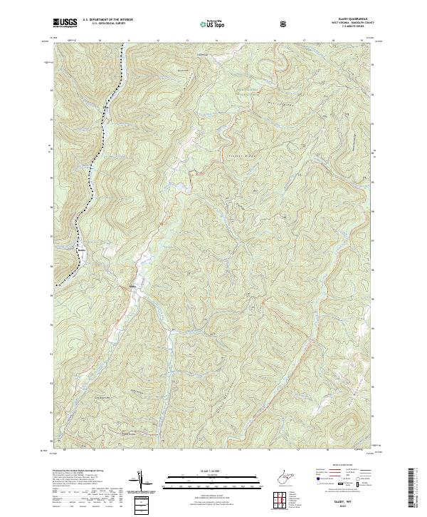 US Topo 7.5-minute map for Glady WV