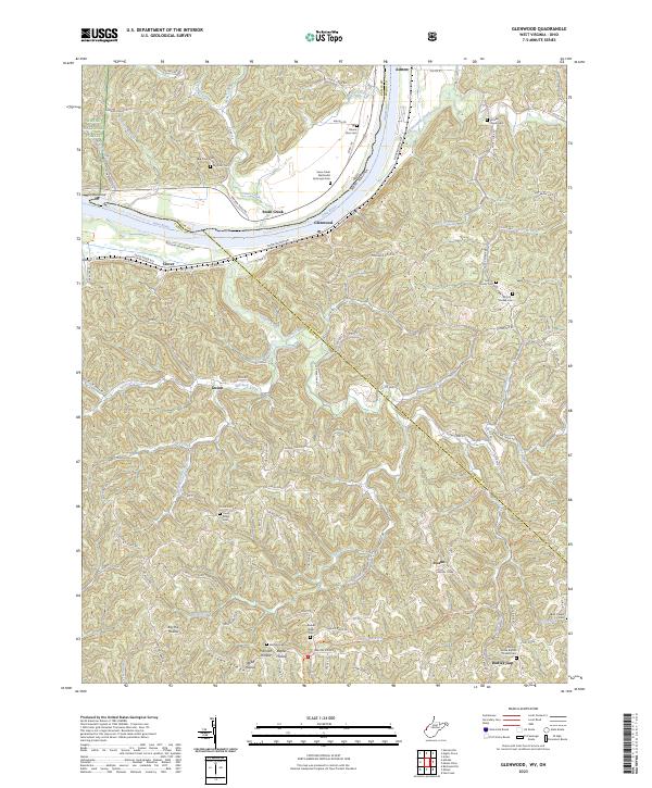 US Topo 7.5-minute map for Glenwood WVOH