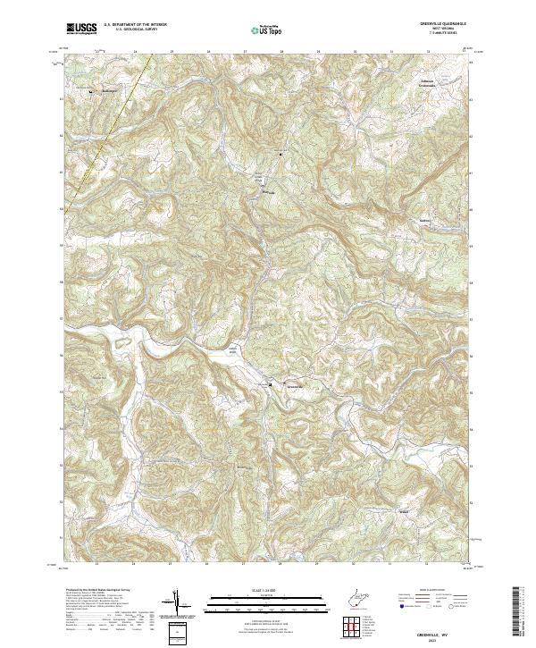 US Topo 7.5-minute map for Greenville WV