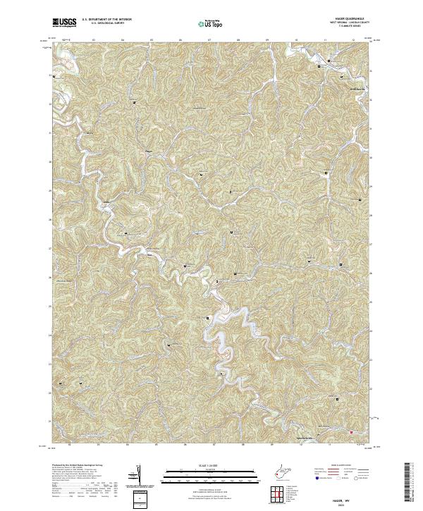 US Topo 7.5-minute map for Hager WV