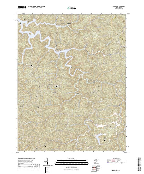 US Topo 7.5-minute map for Kiahsville WV