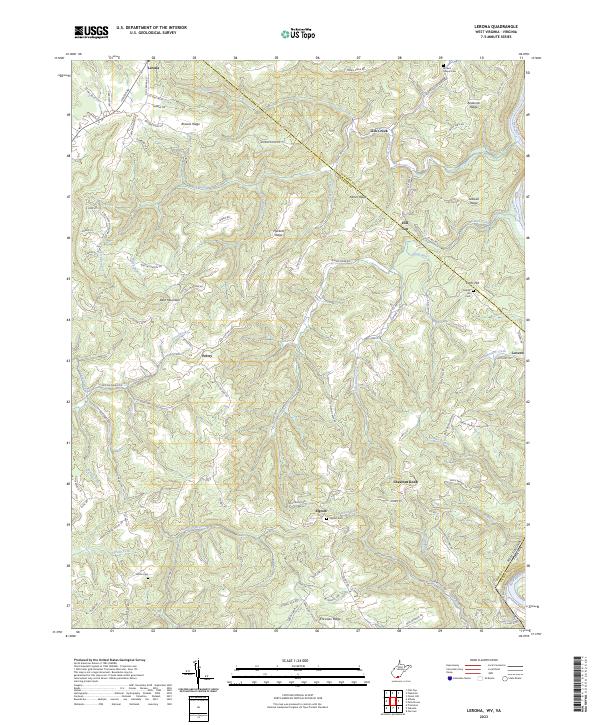 US Topo 7.5-minute map for Lerona WVVA