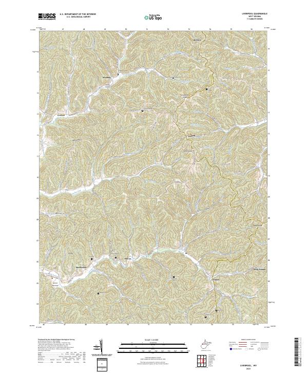 US Topo 7.5-minute map for Liverpool WV