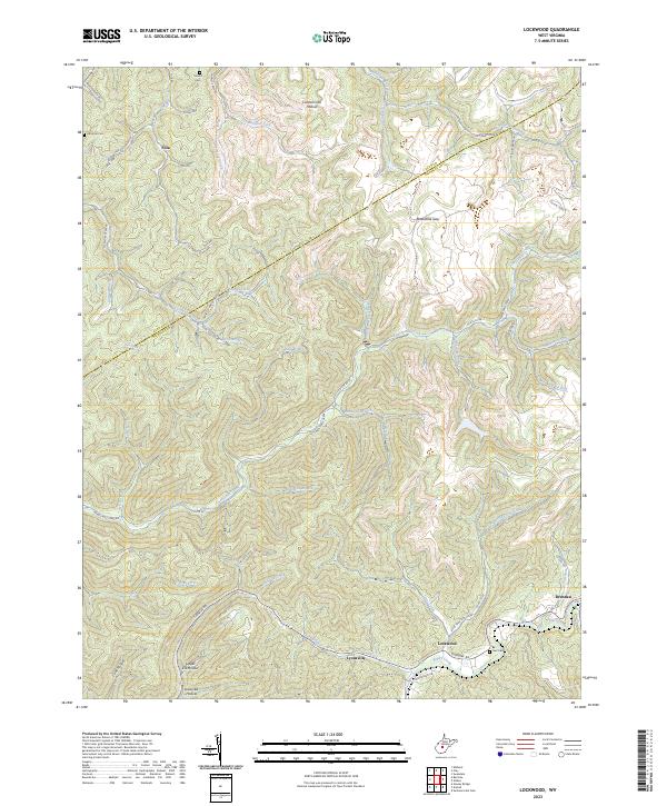 US Topo 7.5-minute map for Lockwood WV