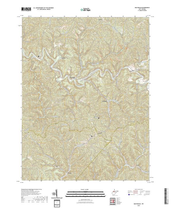 US Topo 7.5-minute map for MacFarlan WV