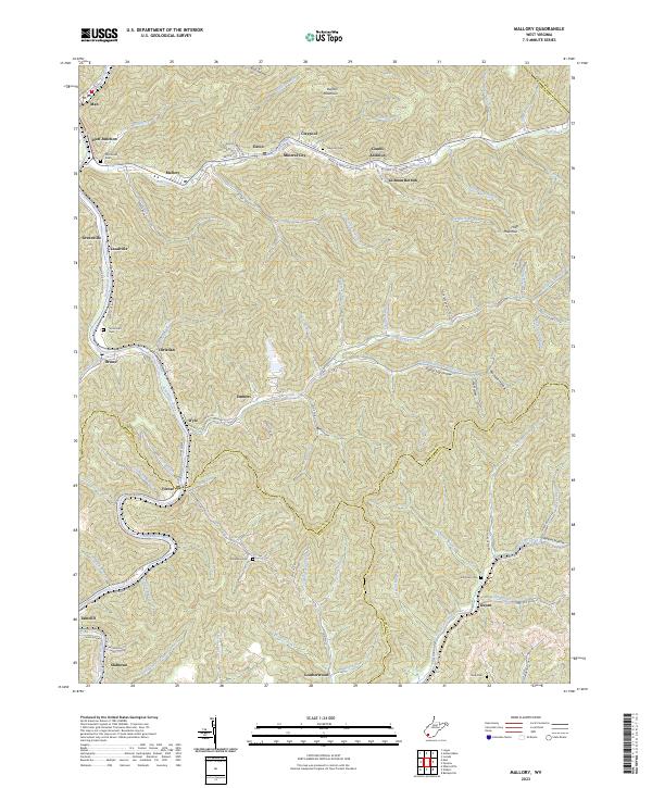 US Topo 7.5-minute map for Mallory WV