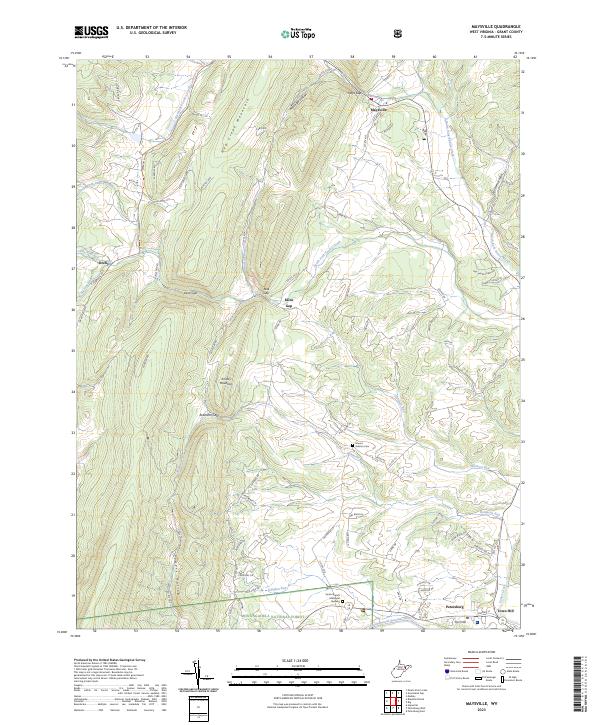 US Topo 7.5-minute map for Maysville WV