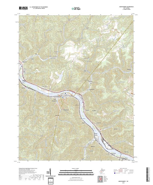 US Topo 7.5-minute map for Montgomery WV