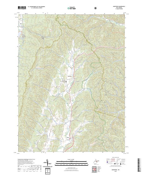 US Topo 7.5-minute map for Montrose WV