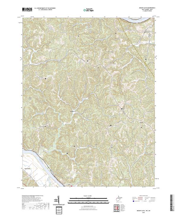 US Topo 7.5-minute map for Mount Alto WVOH