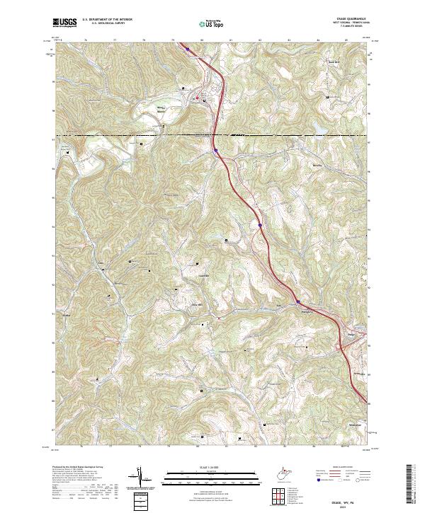 US Topo 7.5-minute map for Osage WVPA