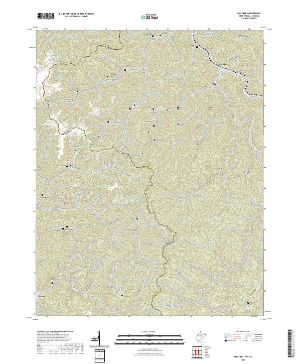 US Topo 7.5-minute map for Panther WVVA