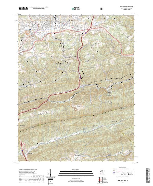 US Topo 7.5-minute map for Princeton WVVA