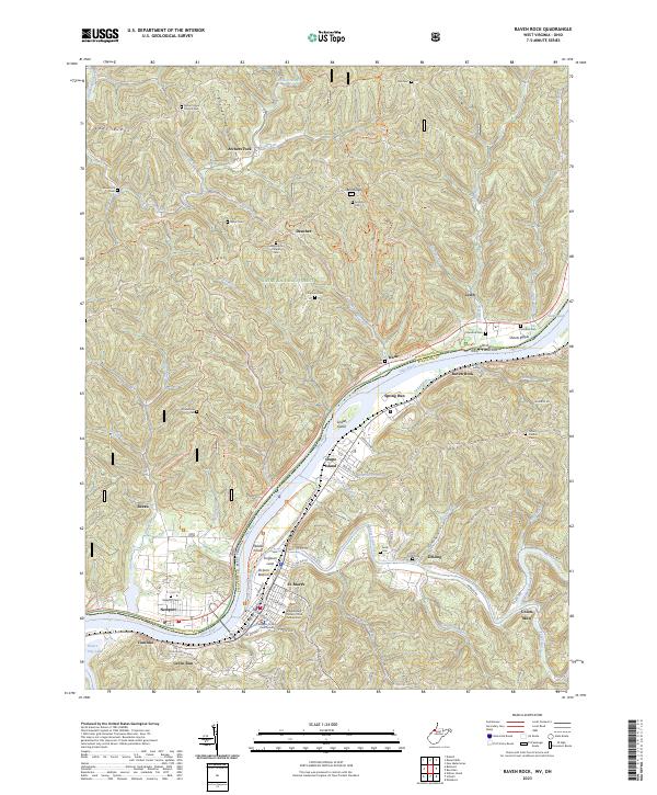 US Topo 7.5-minute map for Raven Rock WVOH