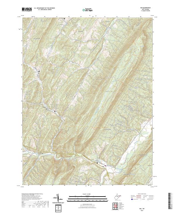 US Topo 7.5-minute map for Rio WV