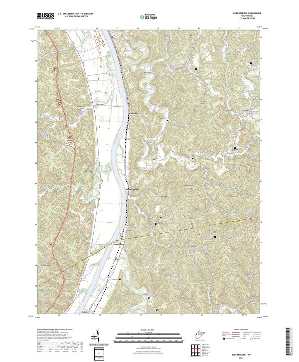 US Topo 7.5-minute map for Robertsburg WV