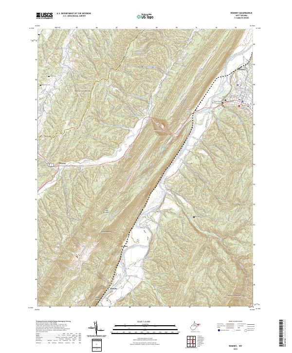 US Topo 7.5-minute map for Romney WV