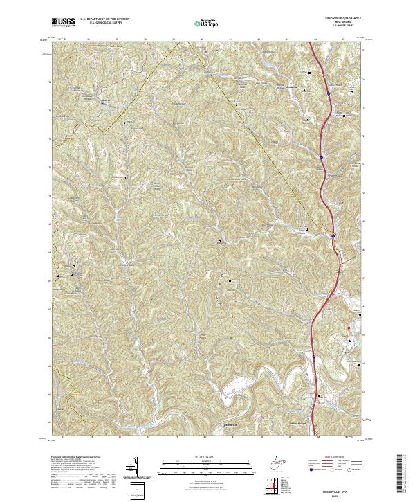 US Topo 7.5-minute map for Sissonville WV