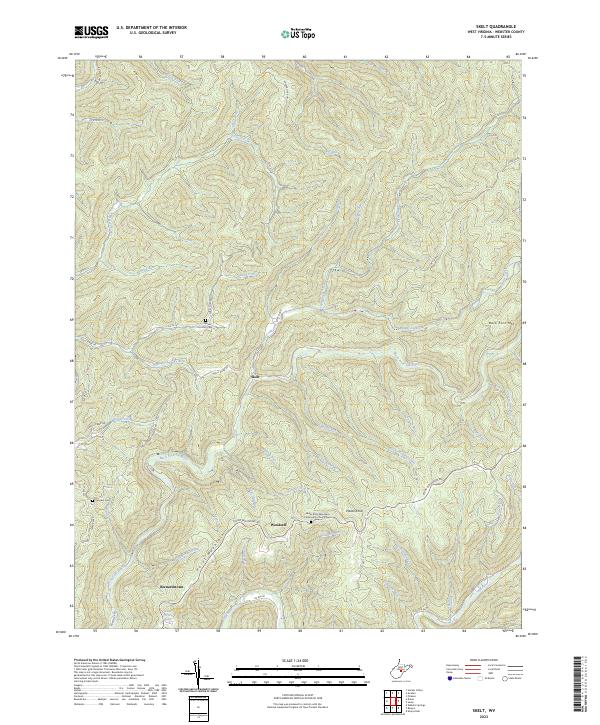 US Topo 7.5-minute map for Skelt WV