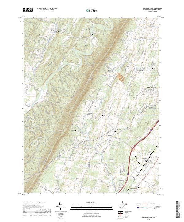 US Topo 7.5-minute map for Tablers Station WV