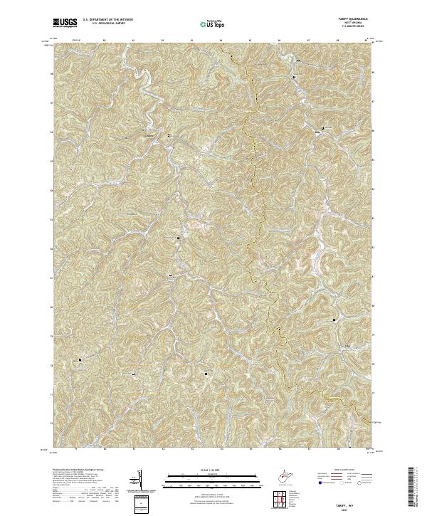 US Topo 7.5-minute map for Tariff WV