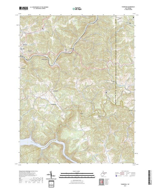 US Topo 7.5-minute map for Thornton WV – American Map Store