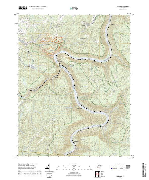 US Topo 7.5-minute map for Thurmond WV