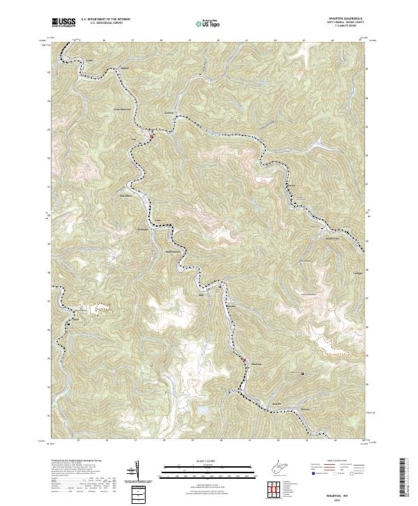 US Topo 7.5-minute map for Wharton WV